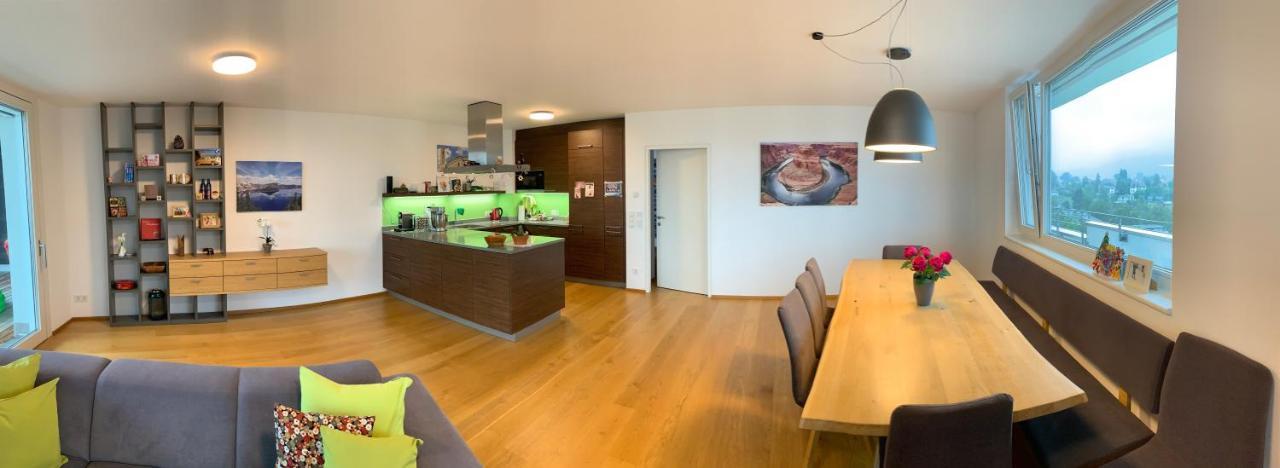 Appartamento Luxus Penthouse Bregenz Feldmoos Mit Whirlpool & Riesen Terrasse, Nahe Festspiele Esterno foto