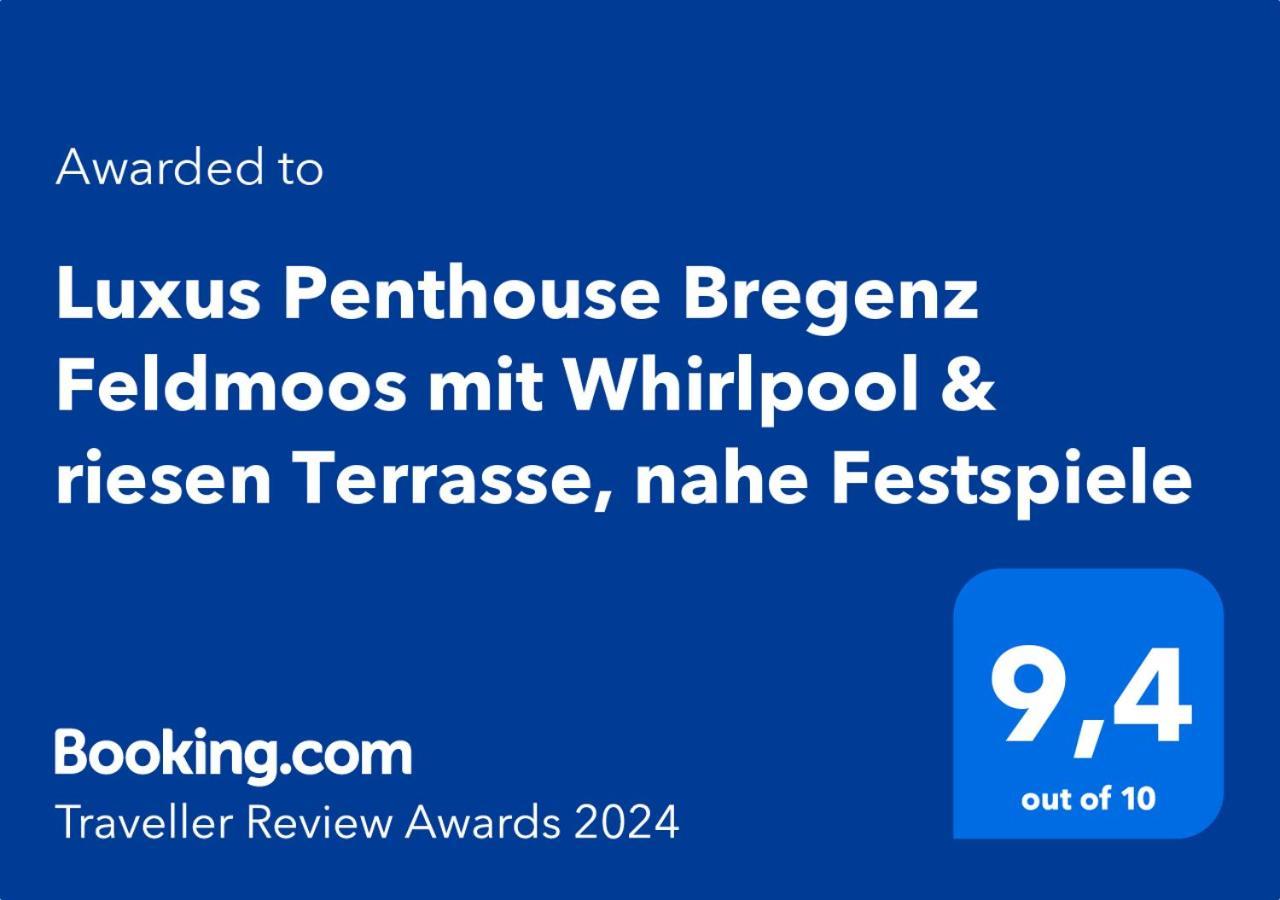 Appartamento Luxus Penthouse Bregenz Feldmoos Mit Whirlpool & Riesen Terrasse, Nahe Festspiele Esterno foto